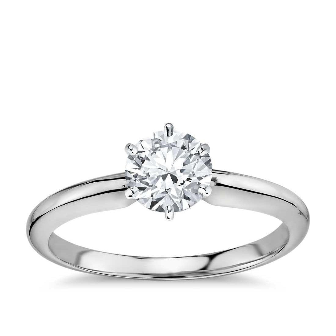 Echt Solitär-Aus der Erde Abgebauter Natürlicher Diamant-Verlobungsring 1.25 Karat