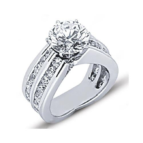 Echt Verlobungsring aus Weißgold 4,25 ct. Neu hochwertiger Schmuck Neu