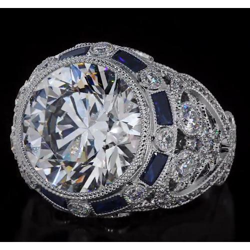 Echt großer, antik aussehender goldener Ehering2