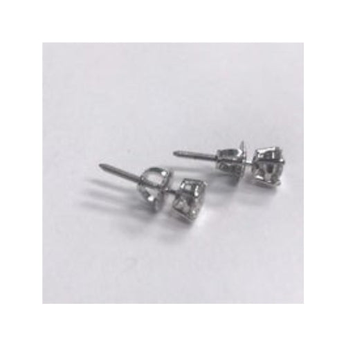 Echt Aus der Erde Abgebauter Natürlicher Diamant-Ohrstecker 1 Karat