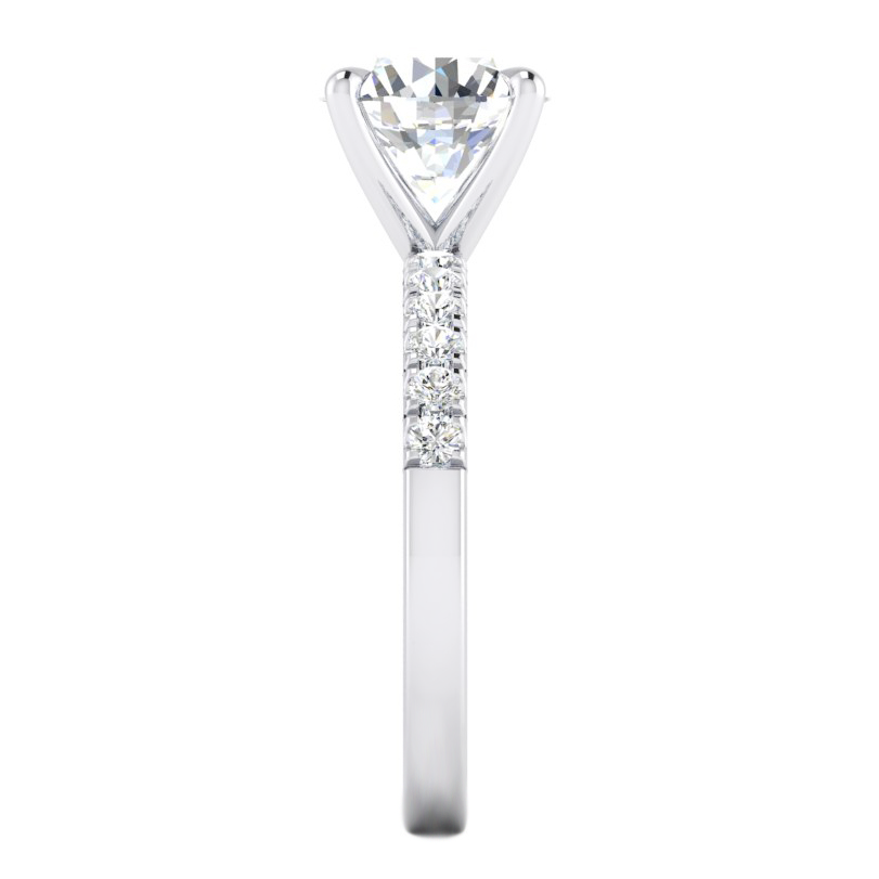 Echt_Diamant_Verlobungs_ring_ 2,50 Karat_Runde_Diamanten_Weißgold_14K