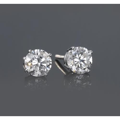 1 karat diamant ohrstecker im rundschliff