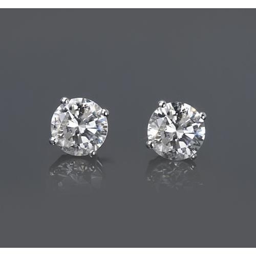1 karat diamant ohrstecker im rundschliff