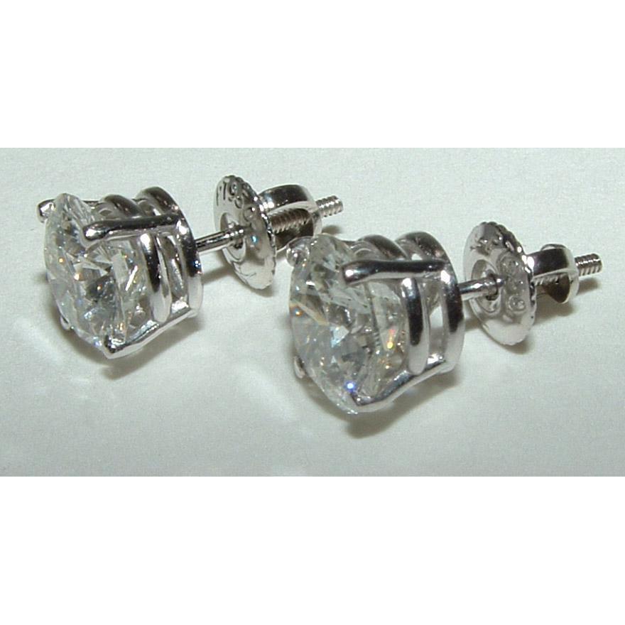 4 Karat F Vs1 Runde Brillant Diamant Ohrstecker Platinum - harrychadent.de