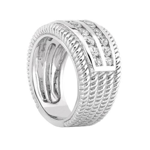 2,50 karat runder diamant rechtshänder jubiläumsring