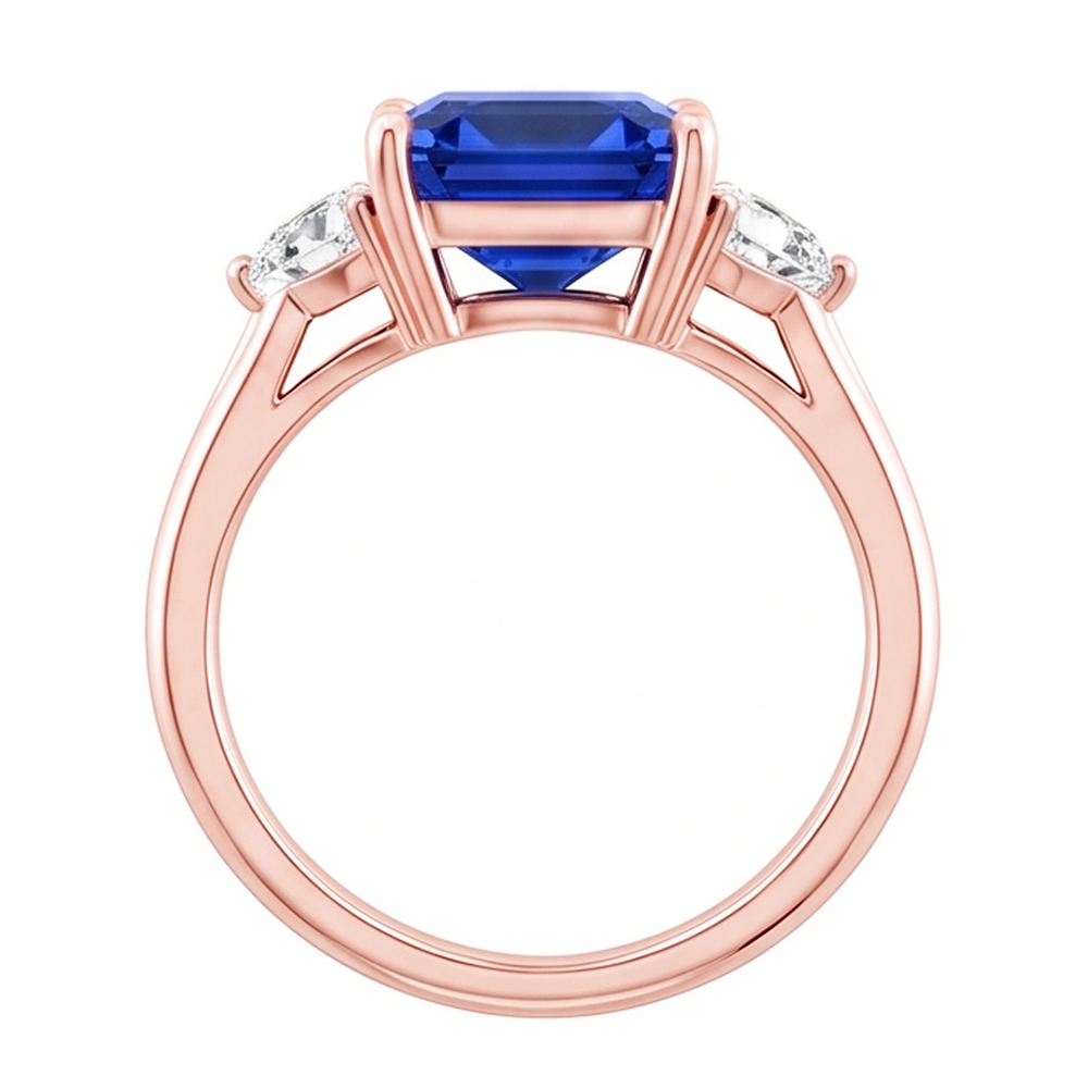 Echter Diamant Ring 2.50 Karat - 14K Roségold