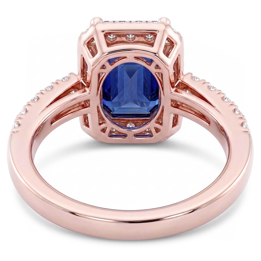 Echter Diamant Ring 3.50 Karat - 14K Roségold