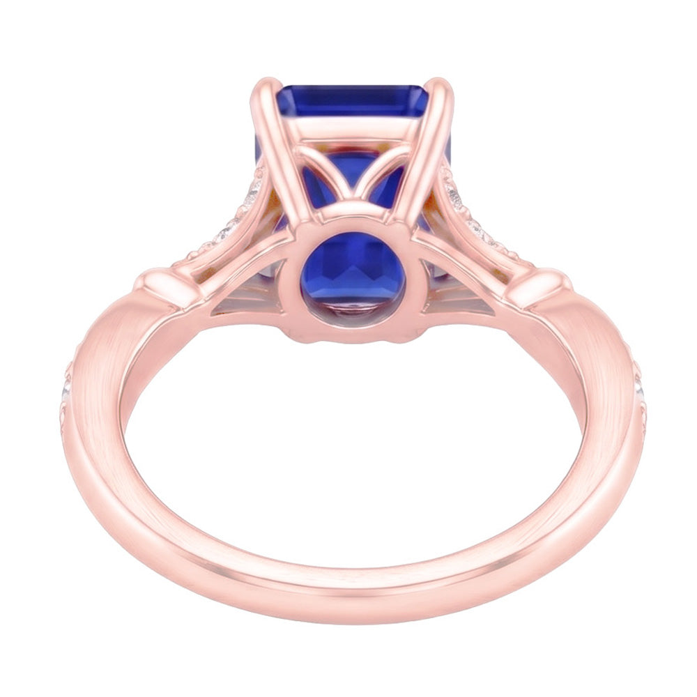 Echter Diamant Ring 4 Karat - 14K Roségold