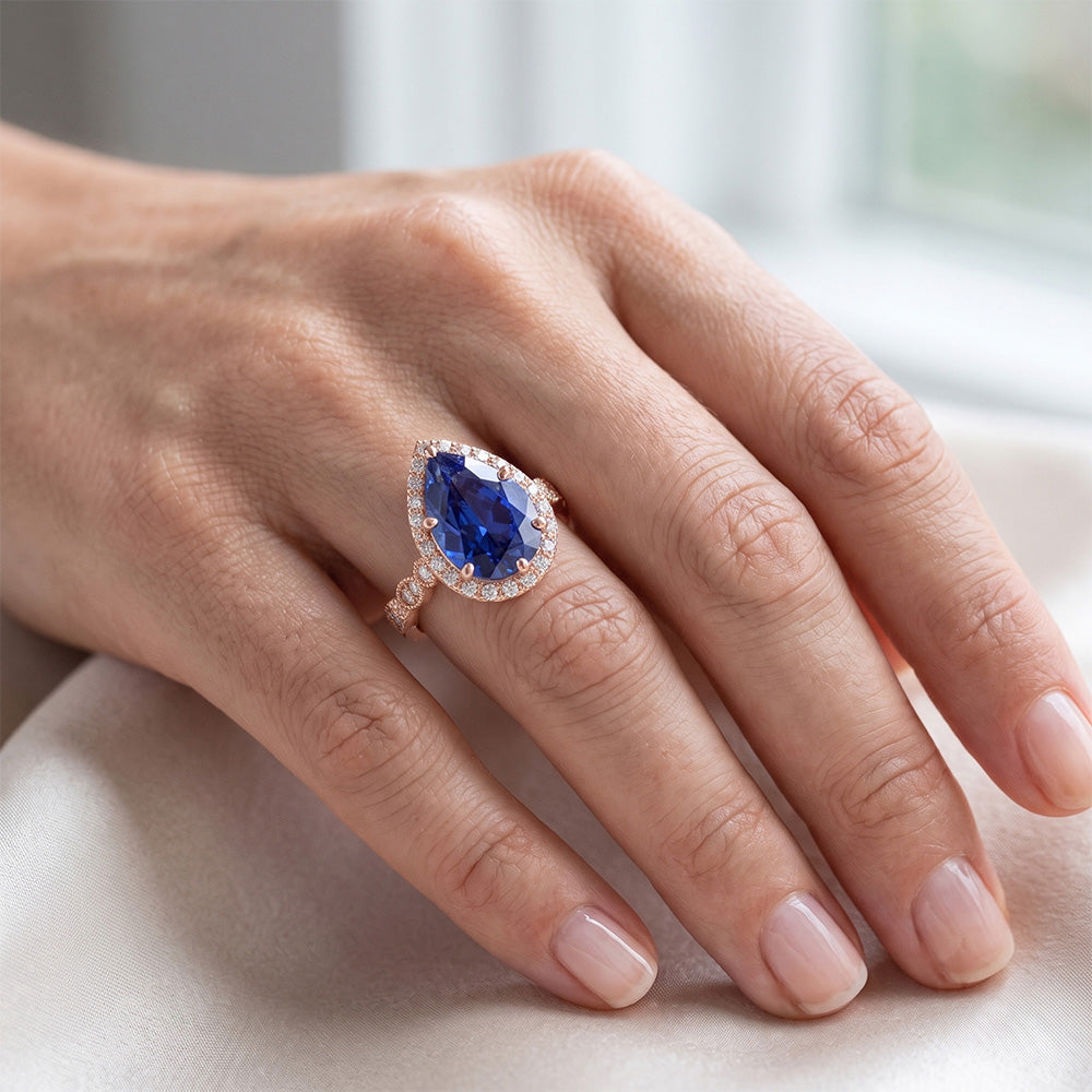 Echter Diamant Ring 4 Karat - 14K Roségold