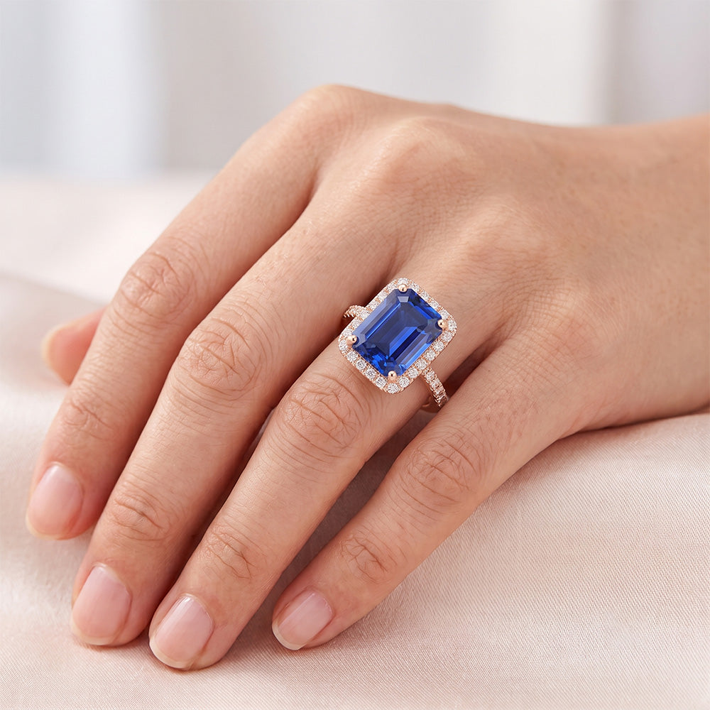 Echter Diamant Ring 5.25 Karat - 14K Roségold