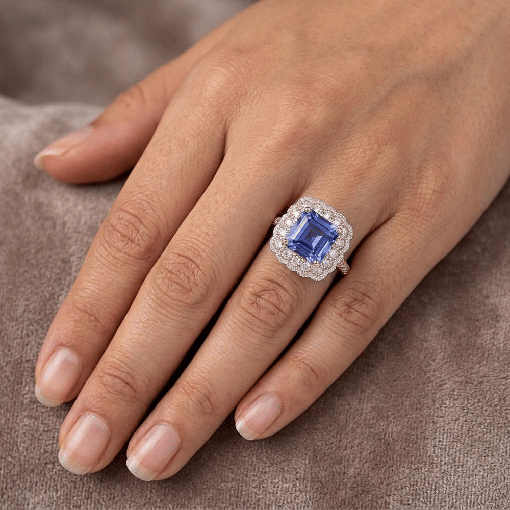 Echter Diamant Ring 5 Karat - 14K Roségold