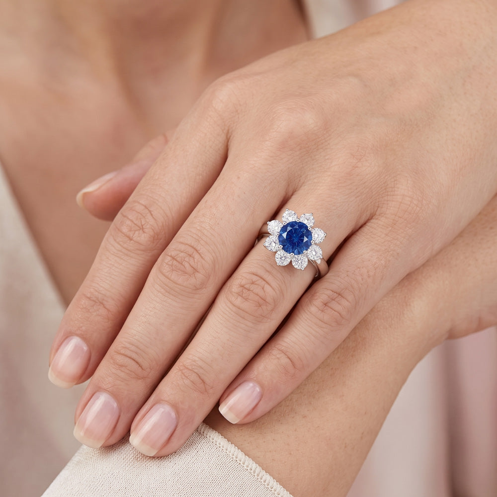 Echter Saphir Ring 2.45 Karat