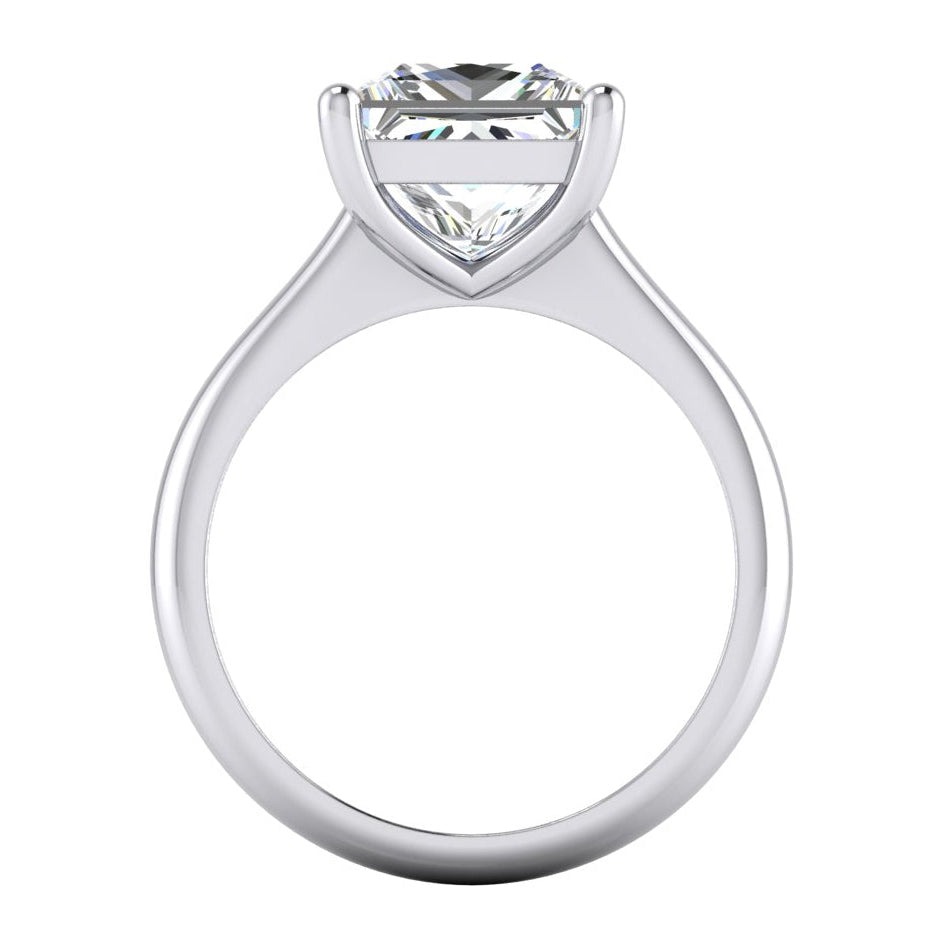 Prinzessinnenschnitt Solitaire Verlobungsring 2,50 Karat