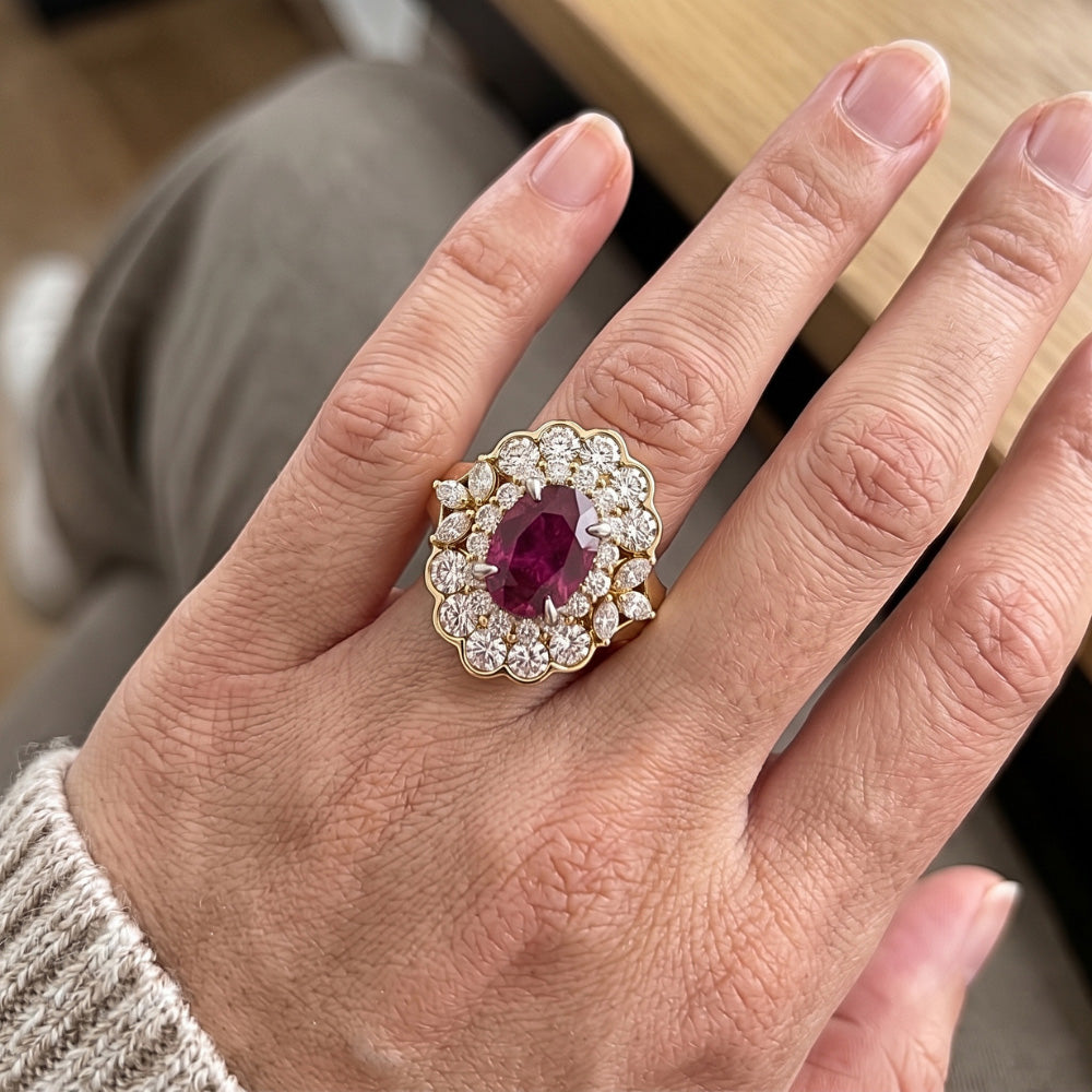 Echter Turmalin Ring 4.00 Karat