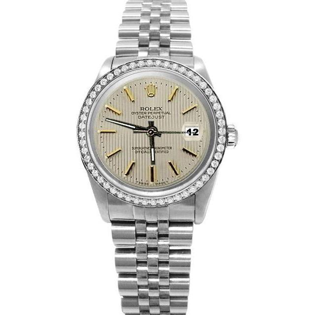 Edelstahl Jubilee Armband Diamant Lünette Weiß Rolex Date Just Betrachten SCHNELLES EINSTELLEN