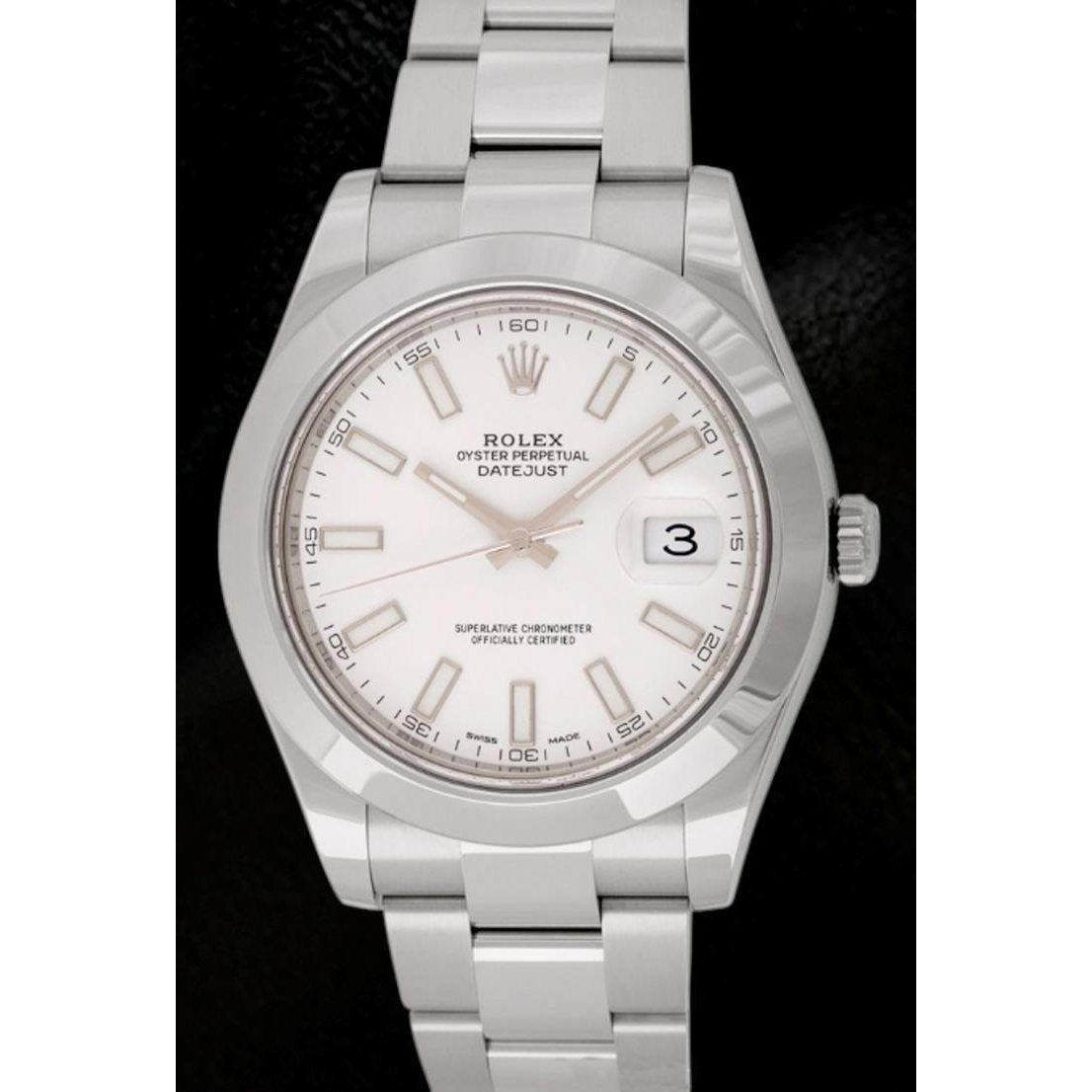 Herrenuhr weißes Zifferblatt Rolex