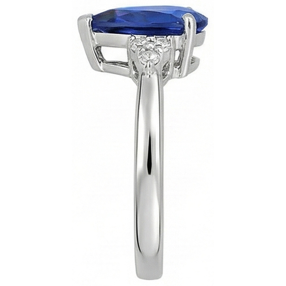echter round diamant 2.50Karat ring auf Weiß