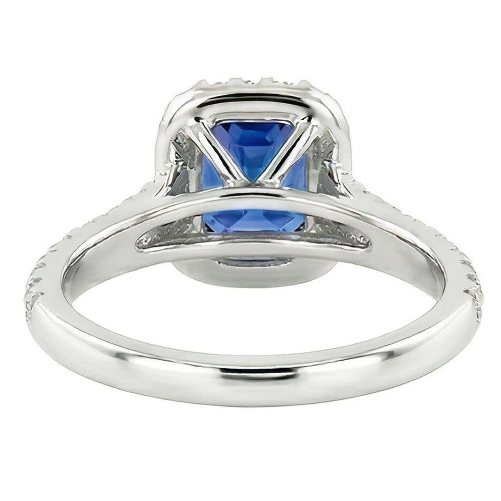 echter round diamant 2.50Karat ring auf Weiß