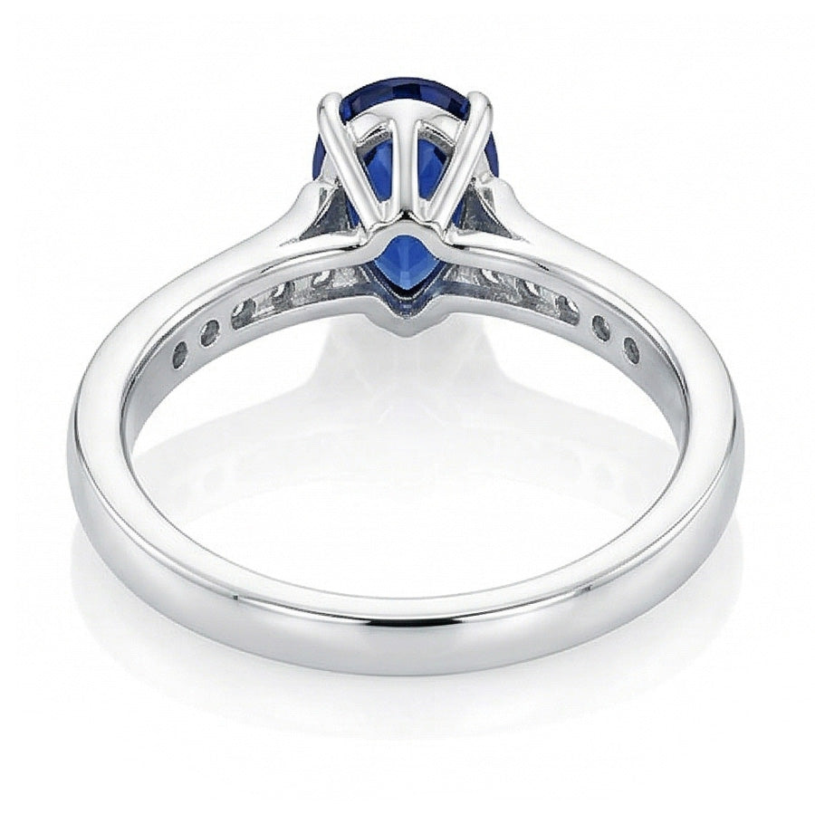 echter round diamant 2Karat ring Profilansicht