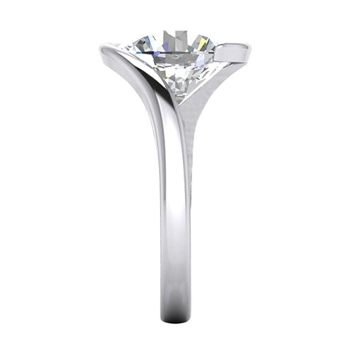 Einfache Natürlich Diamant Ring Spannung Wie