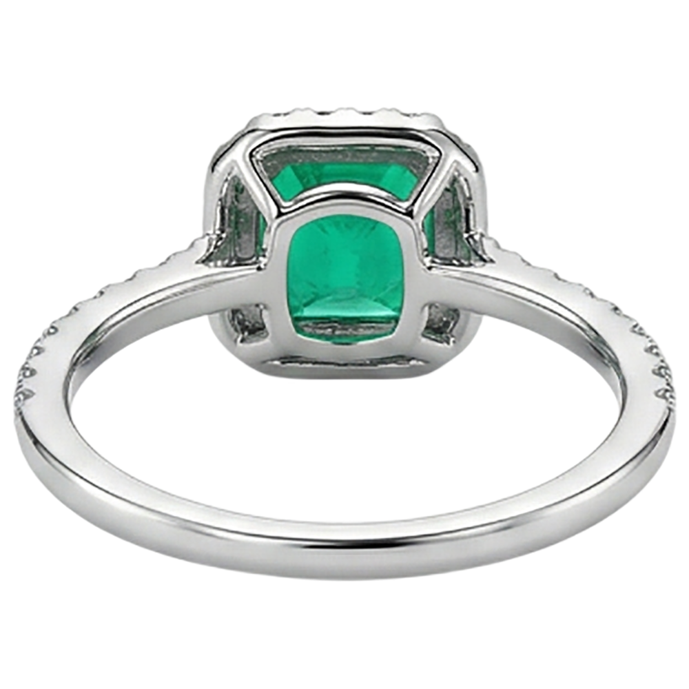 Feiner Farbstein-Ring 3,50 Karat – Rückansicht