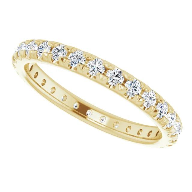 Ewigkeit Echt Diamantband 0.87 Karat Gelbgold Schmuck