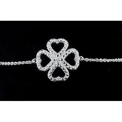 Frauen Natürlich Diamant Armband 2 Karat Herzform