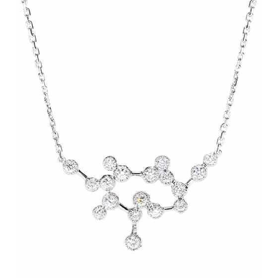 Funkelnde Damen-Halskette mit Echt Diamanten im Brillantschliff von 3,00 Karat Weißgold