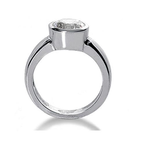 Funkelnde Echt Aus der Erde Abgebauter Natürlicher Diamanten 1 Karat Jubiläumsring Weißgold