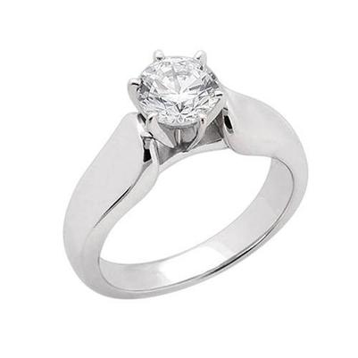 Funkelnder Echt Diamant 3 Karat Solitär-Verlobungsring