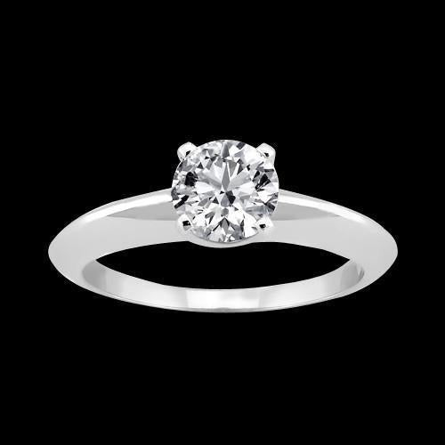 Funkelnder runder Echt Aus der Erde Abgebauter Natürlicher Diamant-Solitärring 1,50 Karat