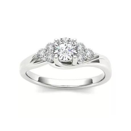 Funkelnder runder Echt Diamant-Verlobungsring 1.85 Karat Weißgold
