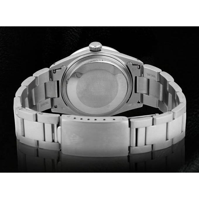 Funkelndes blaues Diamant-Zifferblatt mit Lünette Datejust Rolex Herrenuhr Edelstahl SCHNELLES EINSTELLEN2