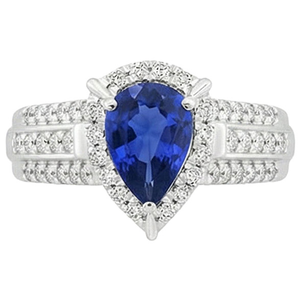 echter round diamant 5Karat ring auf Weiß