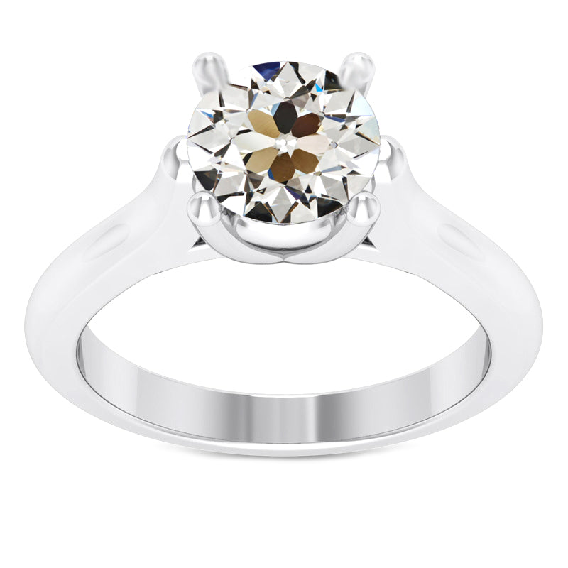 Einzelstein-Ring 14K Weißgold mit Brillant – Hauptansicht