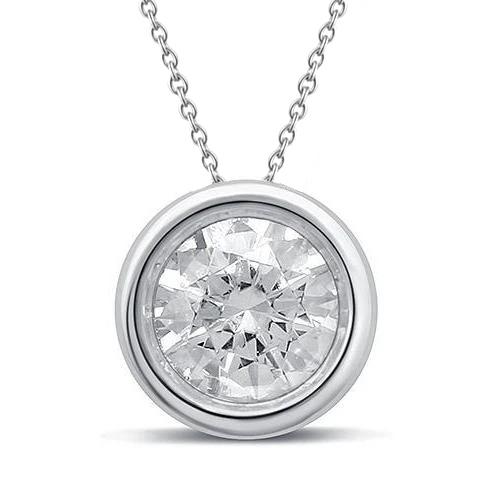Großer Echt Diamantanhänger aus 8 Karat Gold