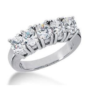 Halbe Ewigkeit Band Goldschmuck 2.50 Karat Echt Diamant