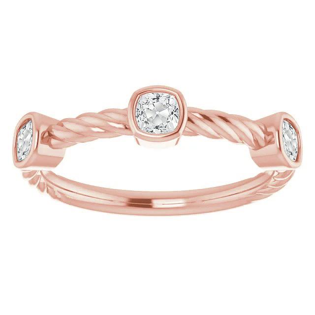 Halbe Ewigkeit Band Kissen alter Bergmann Echt Diamant Lünette Set 4.50 Karat