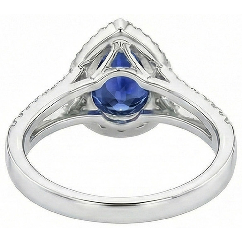 echter round diamant 4Karat ring auf Weiß