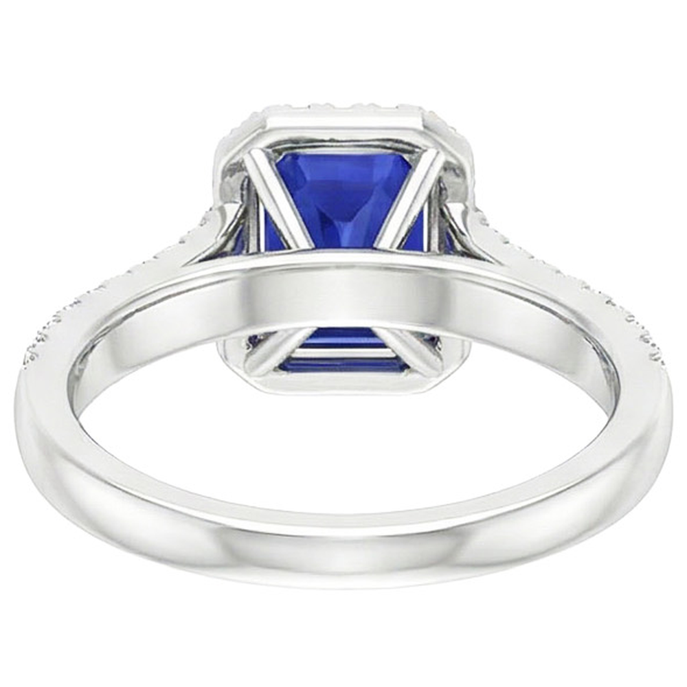 echter round diamant 4Karat ring Seitenansicht