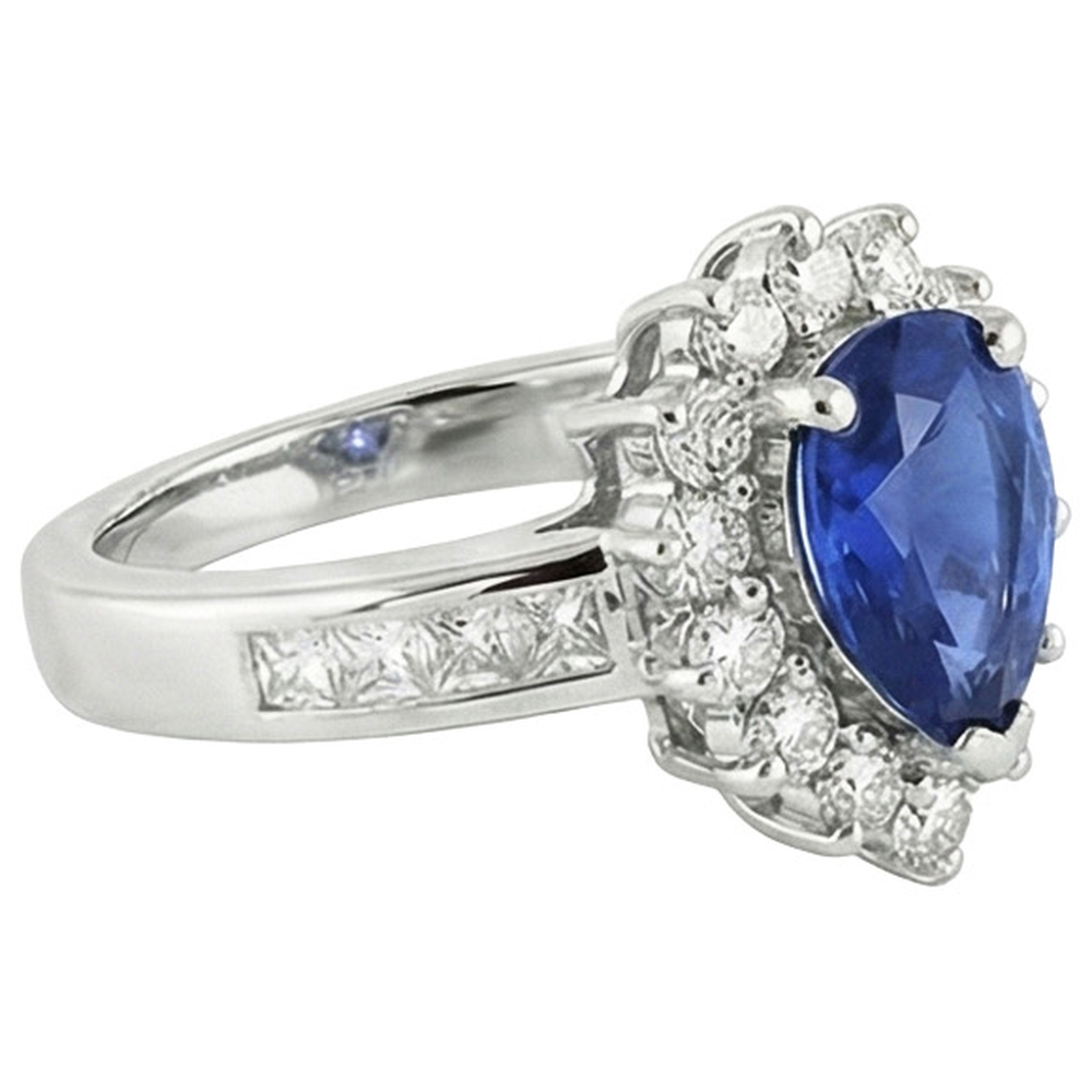 echter round diamant 3.50Karat ring Detailansicht