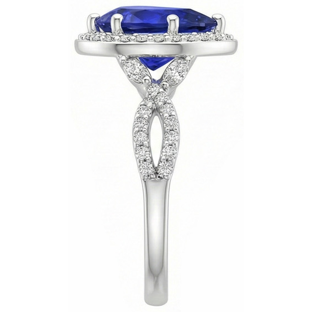 echter marquise diamant 3.50Karat ring auf Weiß