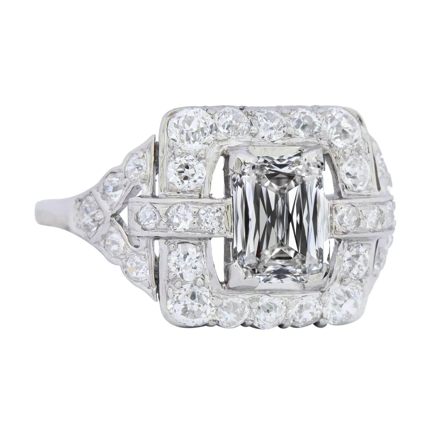 Halo Smaragd Echt Diamant Verlobungsring 7 Karat Damen Goldschmuck