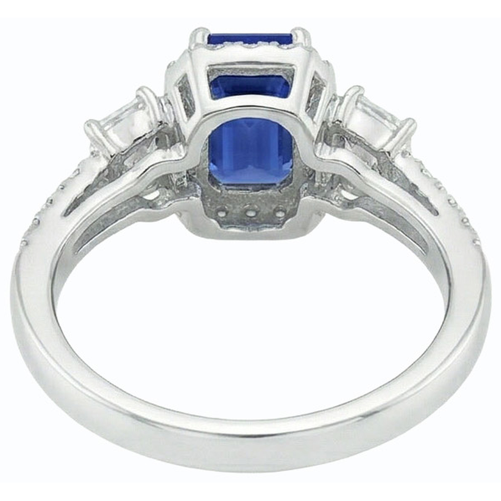 echter round diamant 3.50Karat ring auf Weiß