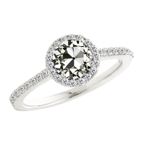 Premium Brillant Halo-Verlobungsring 1,50 Karat – Hauptansicht
