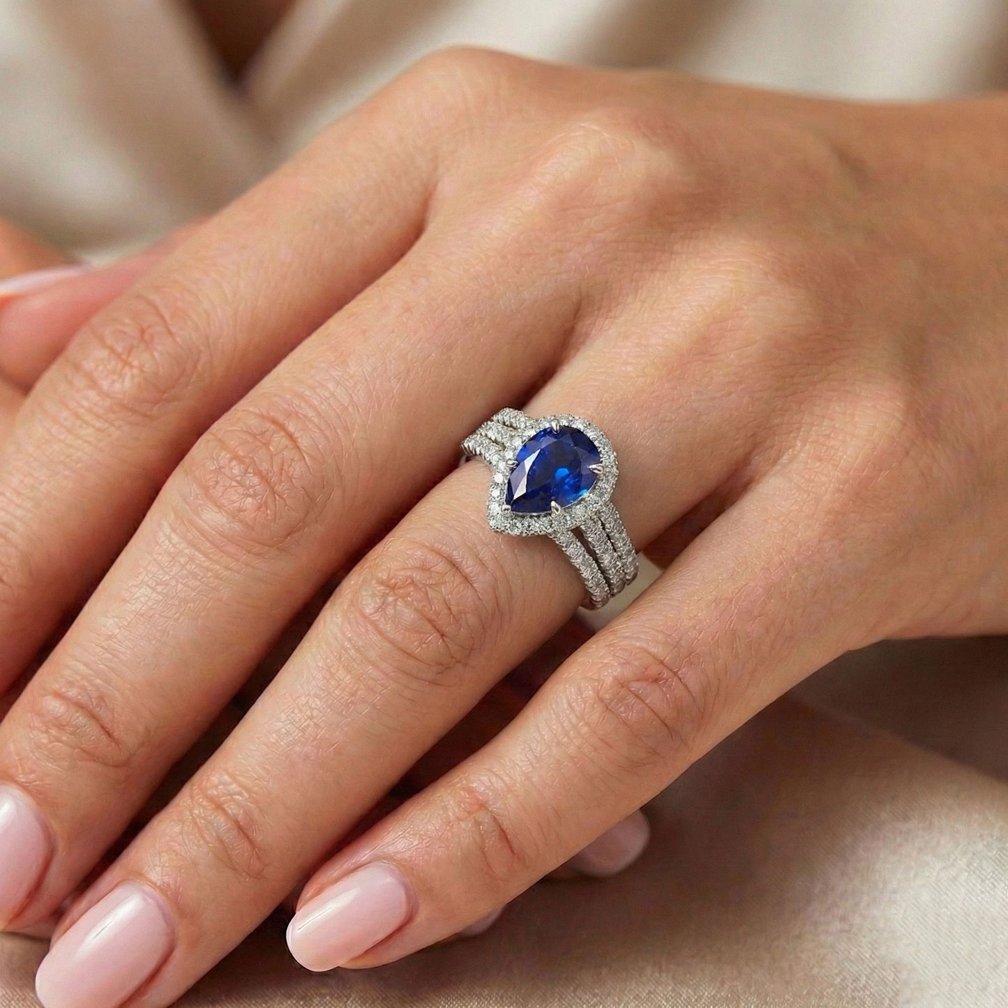 echter round diamant 5Karat ring Lifestyle Foto