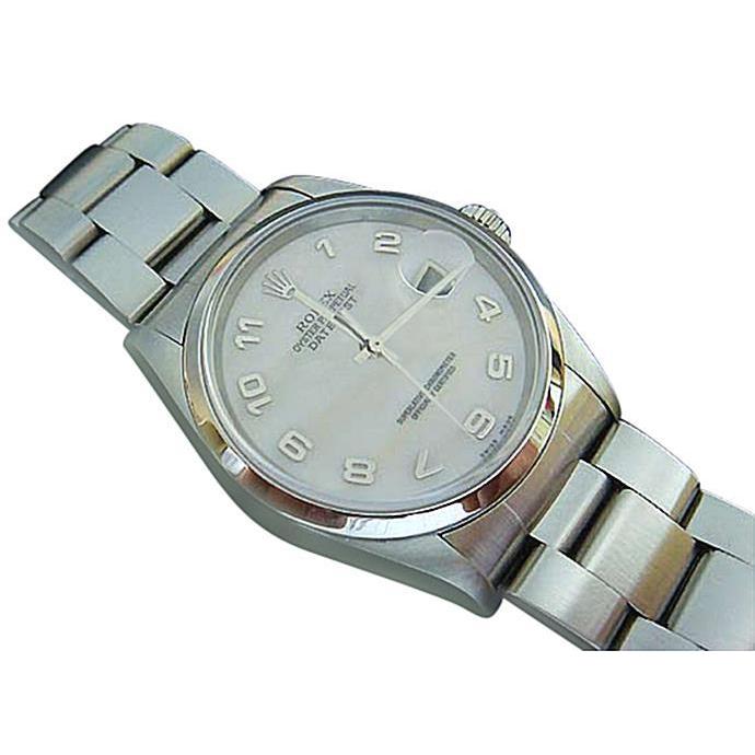 Herren-Rolex-Datejust-Uhr, glatte Lünette, Oyster-Armband, Herren, Herren, schnell eingestellt