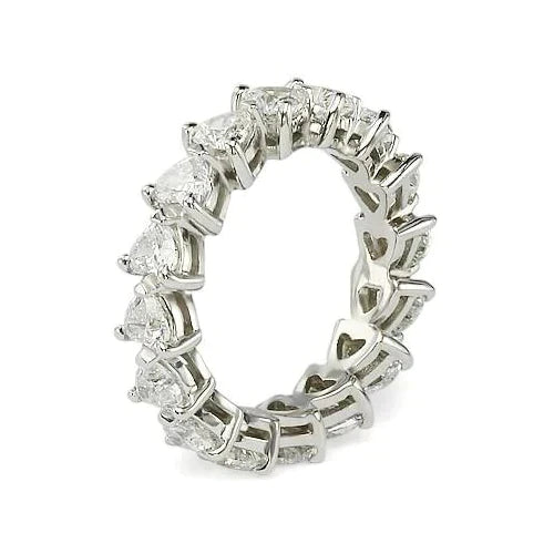 Herzförmiger Echt Diamant-Ewigkeitsring