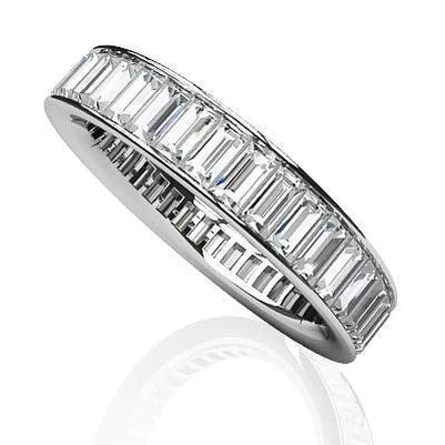 Kanalset Baguetteschliff Echt Diamant Ewigkeitsband