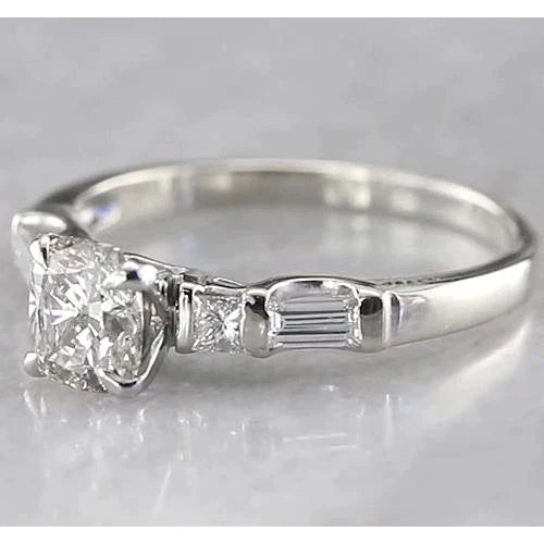Kissen Echt Diamant Verlobungsring 1,75 Karat Damen Schmuck